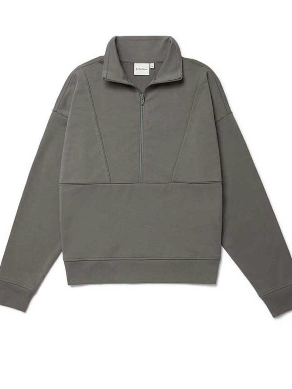 Richer Poorer Terry Half-Zip Cropped Pullover Sweatshirt Size S